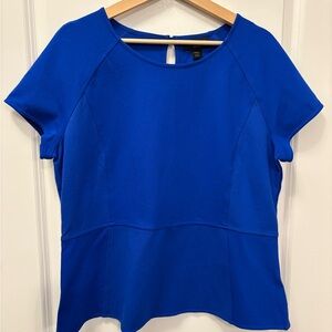 Blue Liz Claiborne Women's Workwear Top